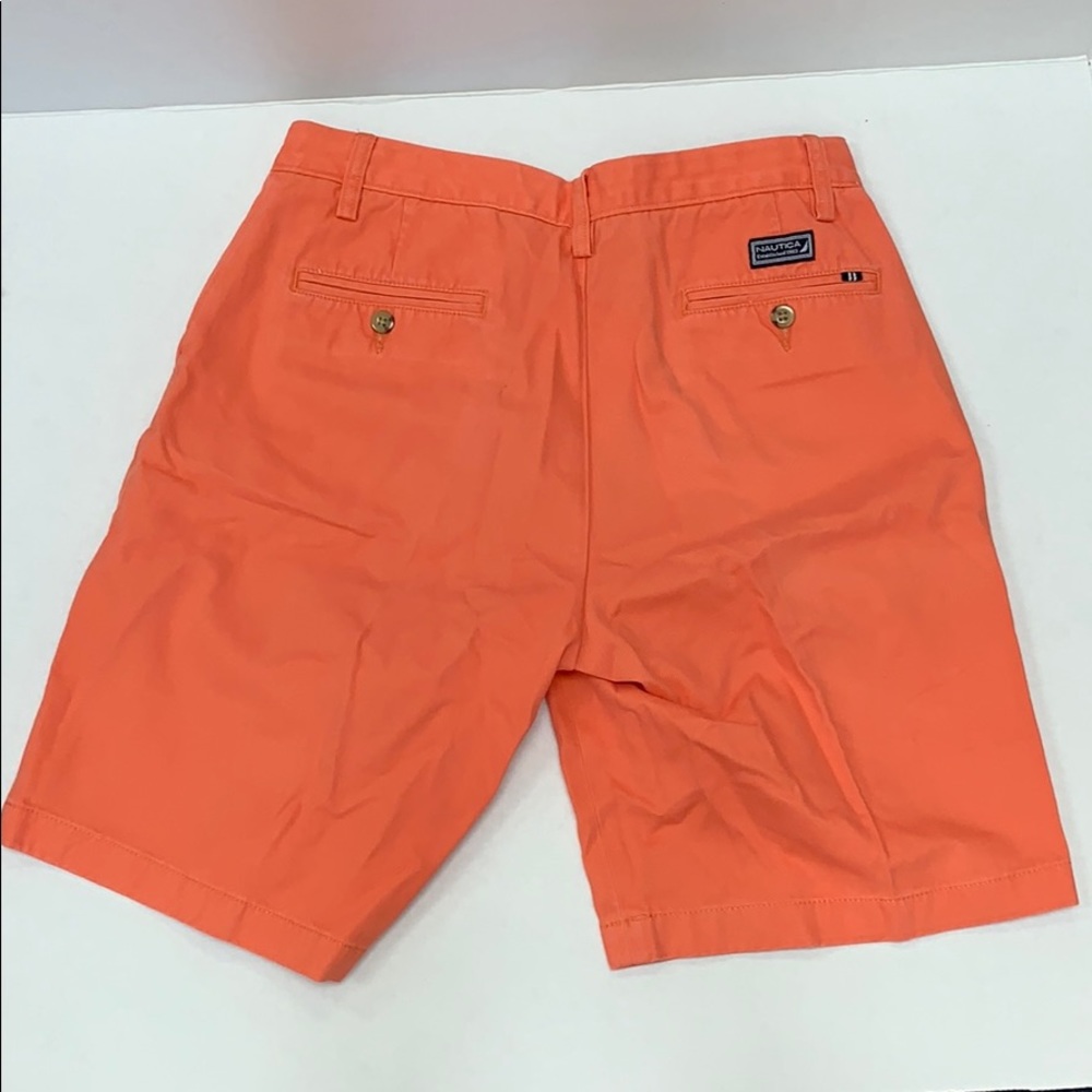 Nautica Classic Orange Cotton Shorts - Picture 2 of 5